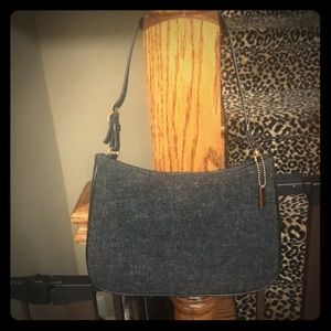 Grey shoulder bag